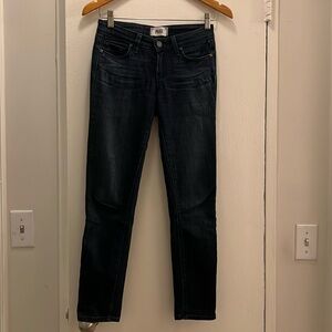 Paige dark blue denim ankle jeanss size 25